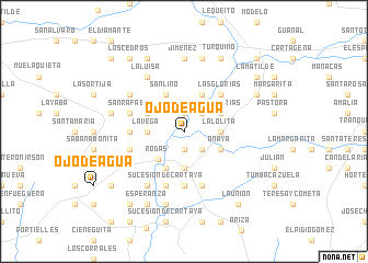 map of Ojo de Agua