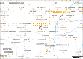 map of Ojo de Agua