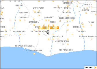 map of Ojo de Agua