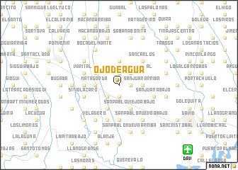 map of Ojo de Agua