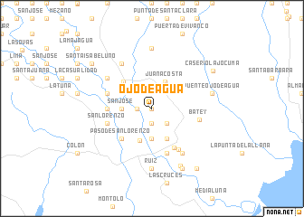 map of Ojo de Agua