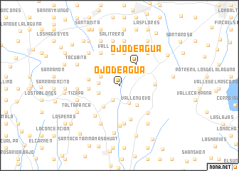 map of Ojo de Agua