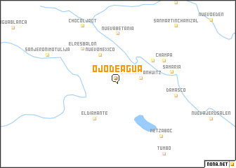 map of Ojo de Agua