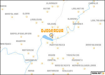 map of Ojo de Agua