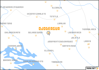 map of Ojo de Agua