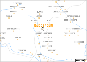 map of Ojo de Agua