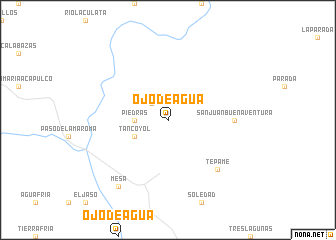 map of Ojo de Agua