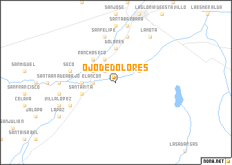 map of Ojo de Dolores