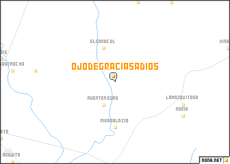 map of Ojo de Gracias a Dios