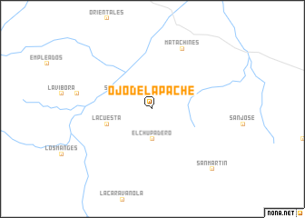 map of Ojo del Apache
