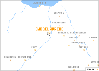map of Ojo del Apache