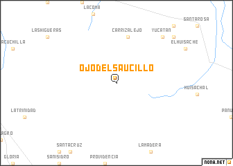 map of Ojo del Saucillo