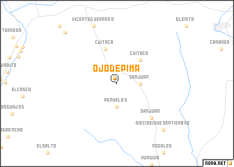 map of Ojo de Pima