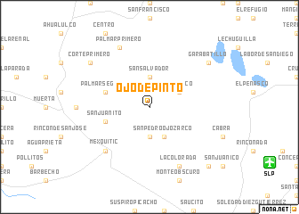 map of Ojo de Pinto