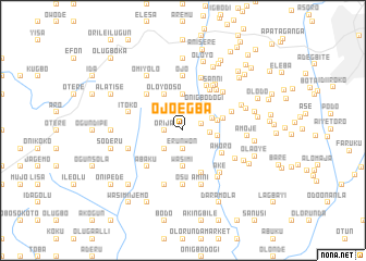 map of Ojo Egba