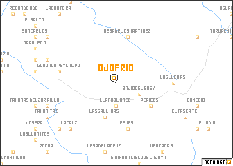 map of Ojo Frío