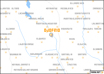 map of Ojo Frío