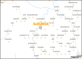 map of Ojogbede