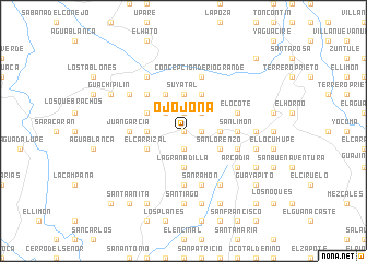 map of Ojojona