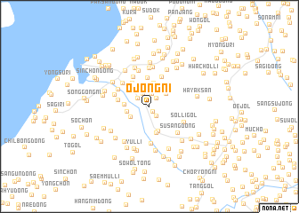 map of Ojŏng-ni