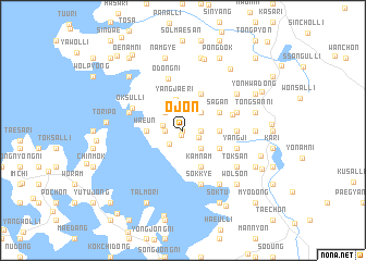 map of Ŏjŏn