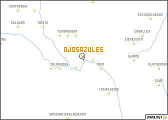 map of Ojos Azules