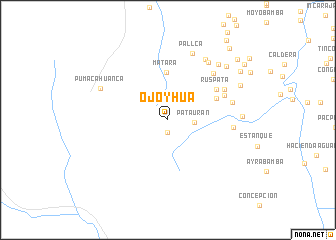 map of Ojoyhua