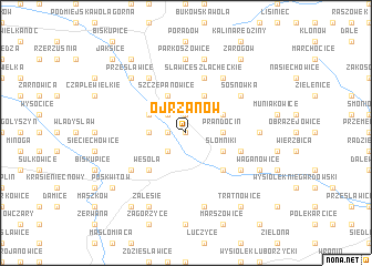 map of Ojrzanów