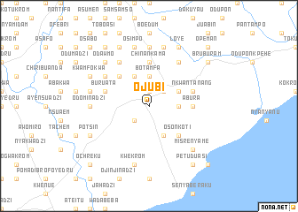 map of Ojubi