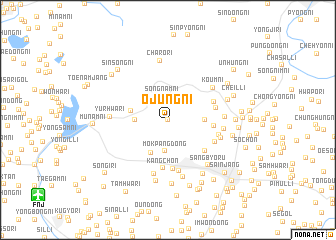 map of Ŏjung-ni