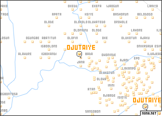 map of Ojutaiye