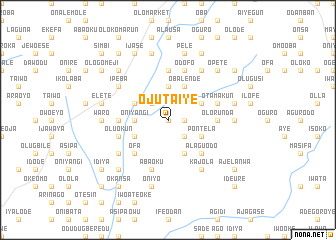 map of Ojutaiye
