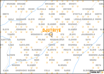 map of Ojutaiye