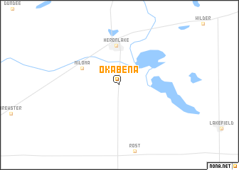 map of Okabena