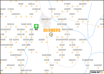 map of Okabere