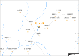 map of Okada