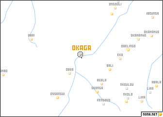 map of Okaga