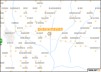 map of Okakhinawan