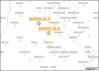 map of Okakololo