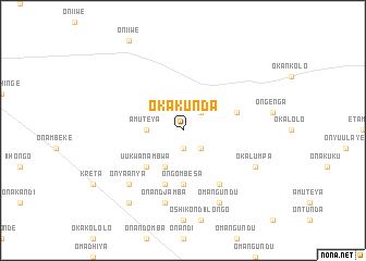 map of Okakunda