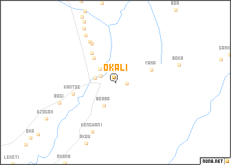 map of Okali