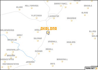 map of Okalona