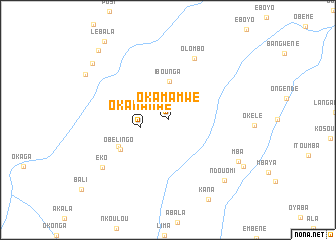 map of Okamamwé