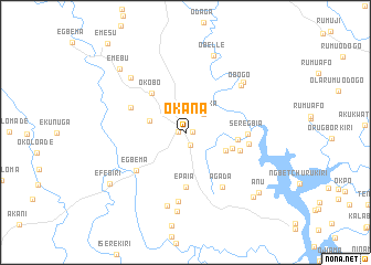 map of Okana