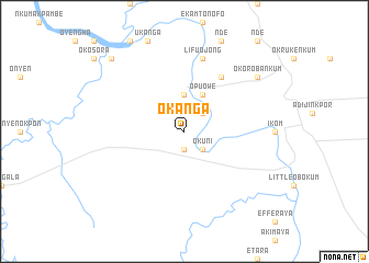 map of Okanga