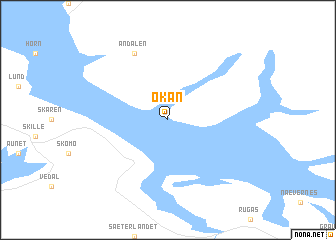 map of Okan