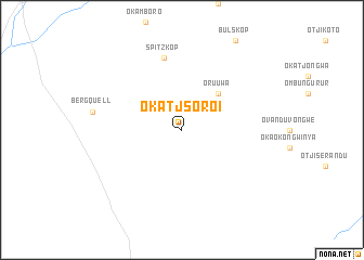 map of Okatjsoroi