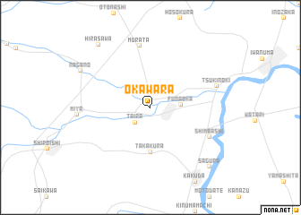 map of Ōkawara