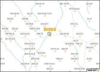 map of Okawo