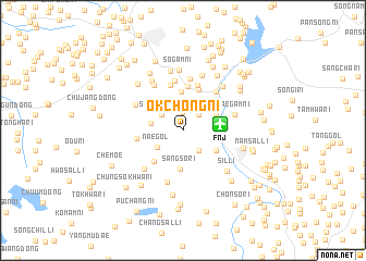 map of Okchŏng-ni